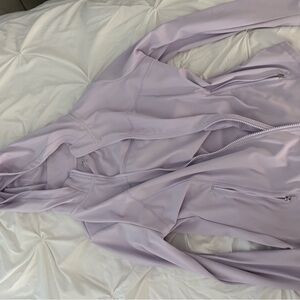 Alia Light Purple Zip-Up Jacket